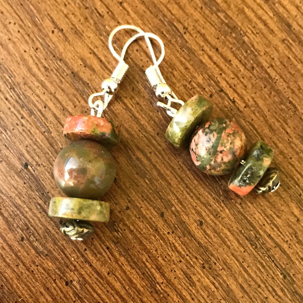 Handmade Jasper earrings